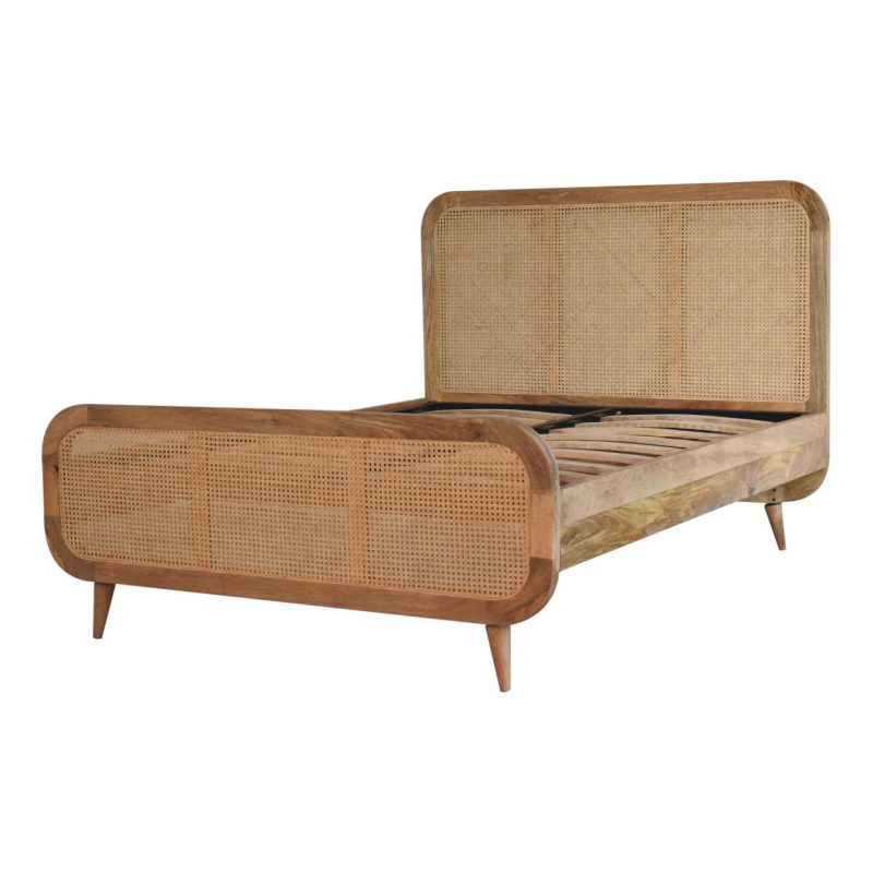 Rattan Bed | The Woodman Furniture | Handcrafted Furniture
