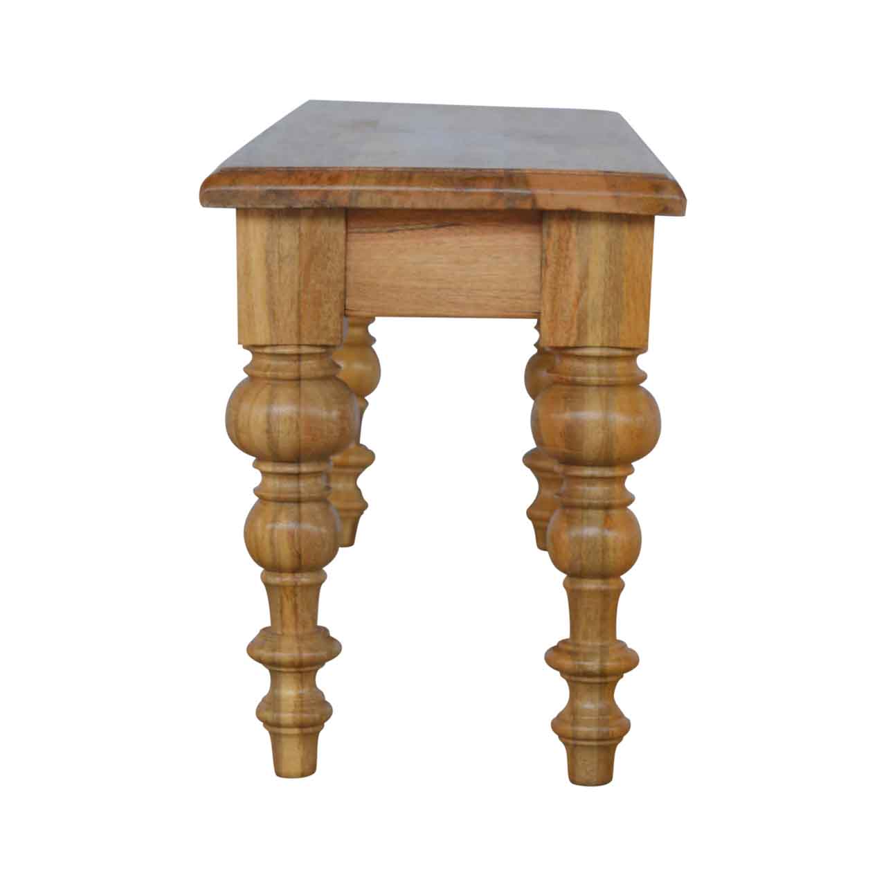 Solid Wood Bench with Turned Feet - Image 8