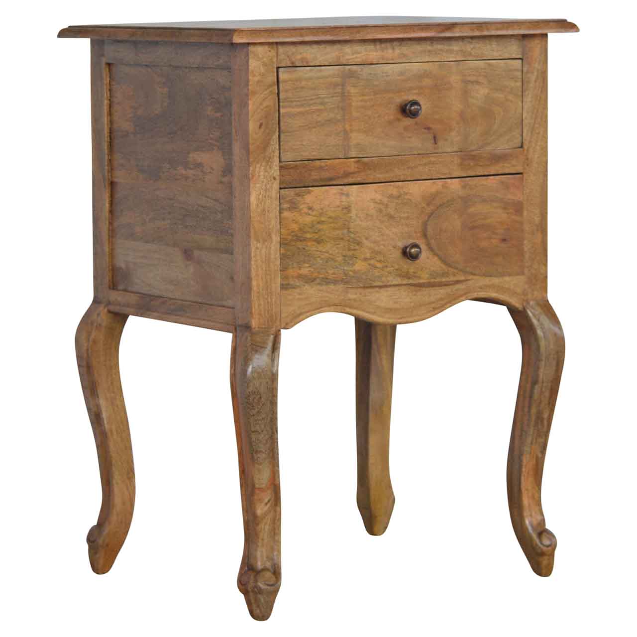 French Style Bedside with 2 Drawers - Image 2