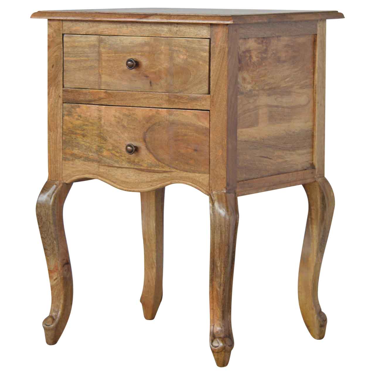 French Style Bedside with 2 Drawers - Image 3