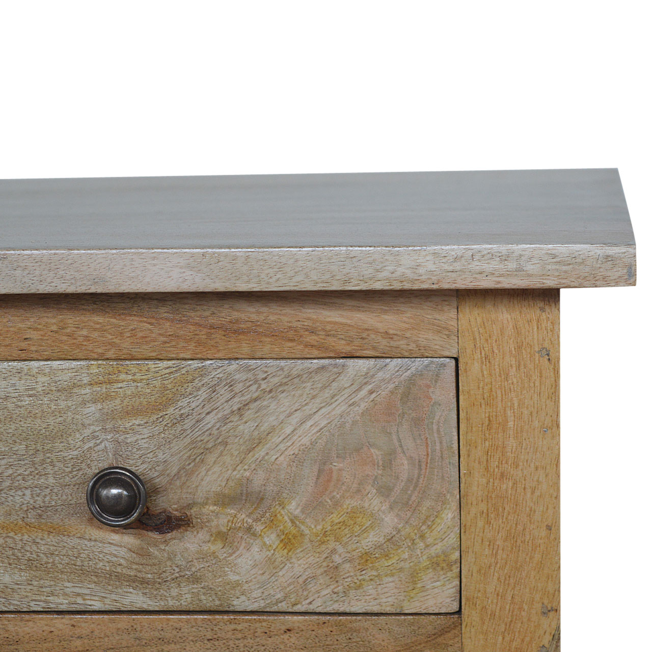 Oak-ish Serpentine Bedside - Image 7