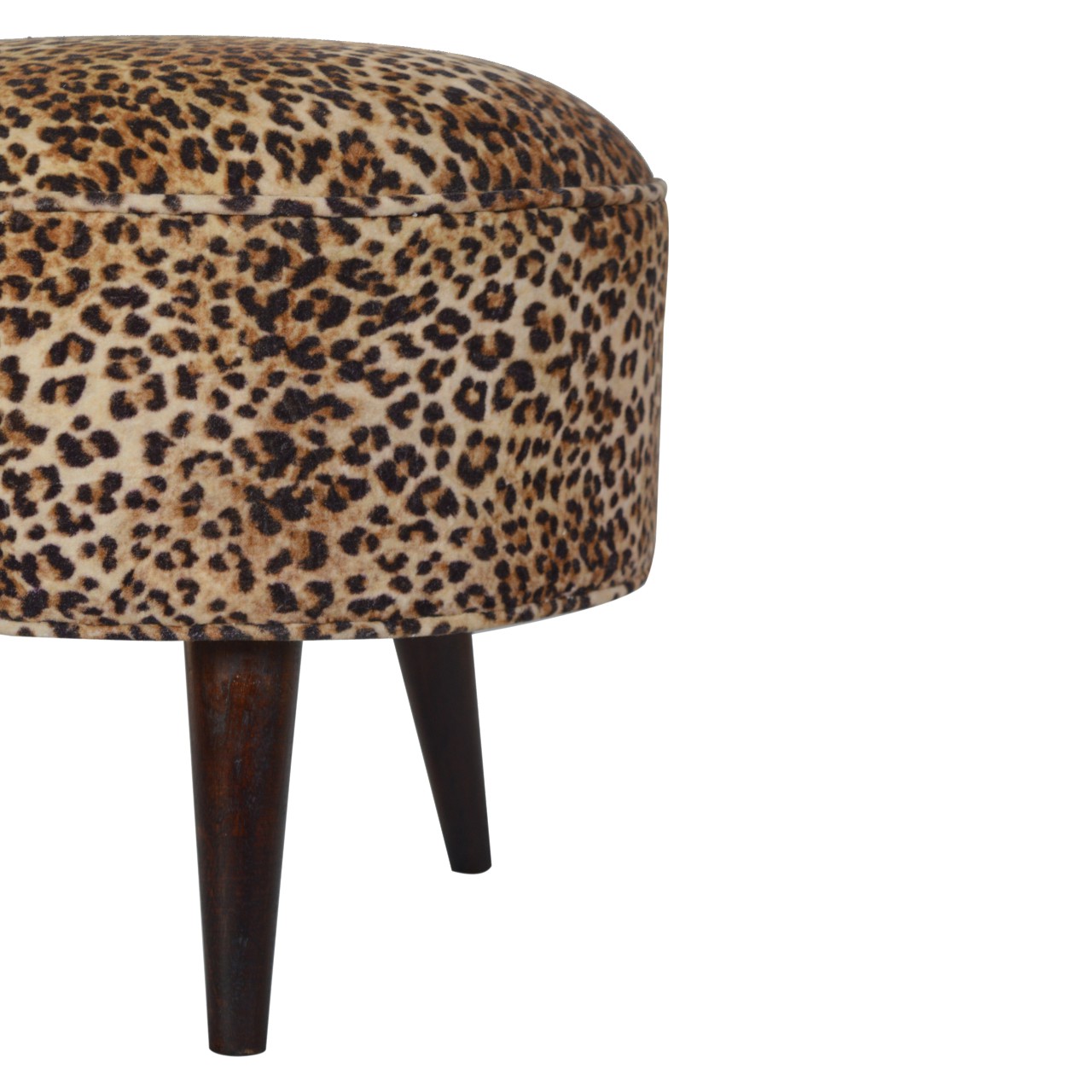 Leopard Nordic Style Footstool - Image 4