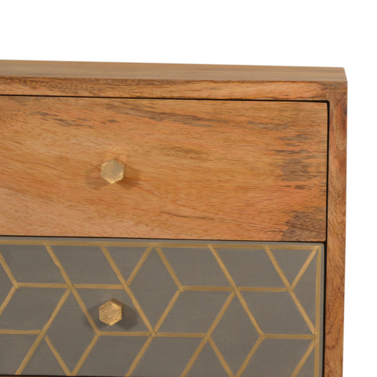 Dice 3 Drawer Bedside - Image 4