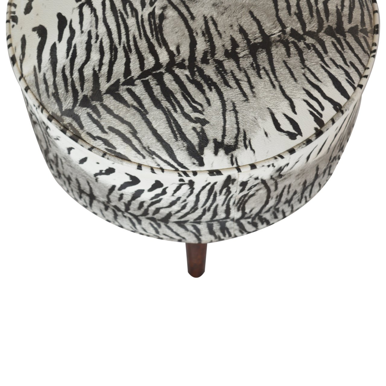 Zebra Print Footstool - Image 3