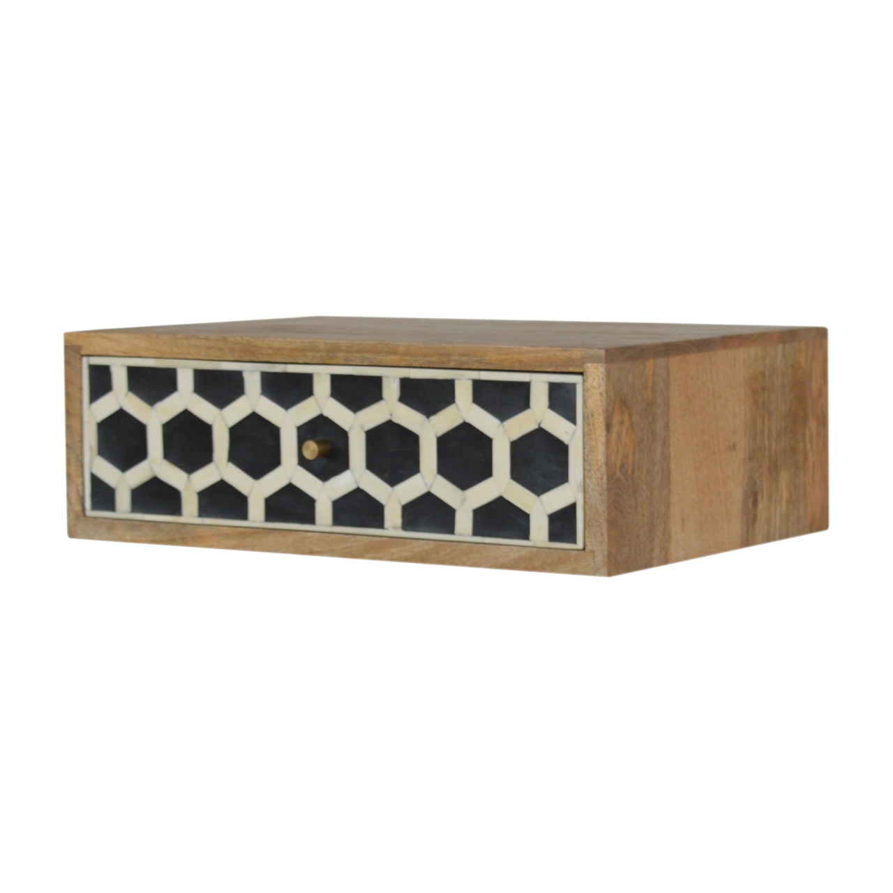 Wall Mounted Bone Inlay Bedside - Image 2