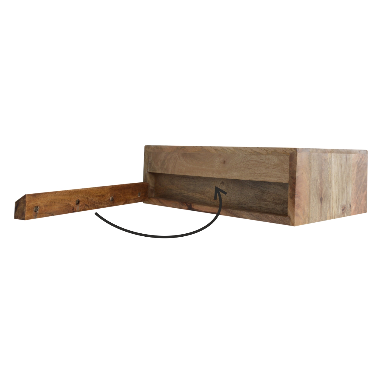 Wall Mounted Bone Inlay Bedside - Image 9