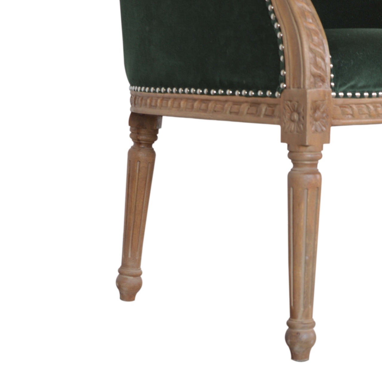Emerald Velvet Occasional Chair - Image 7