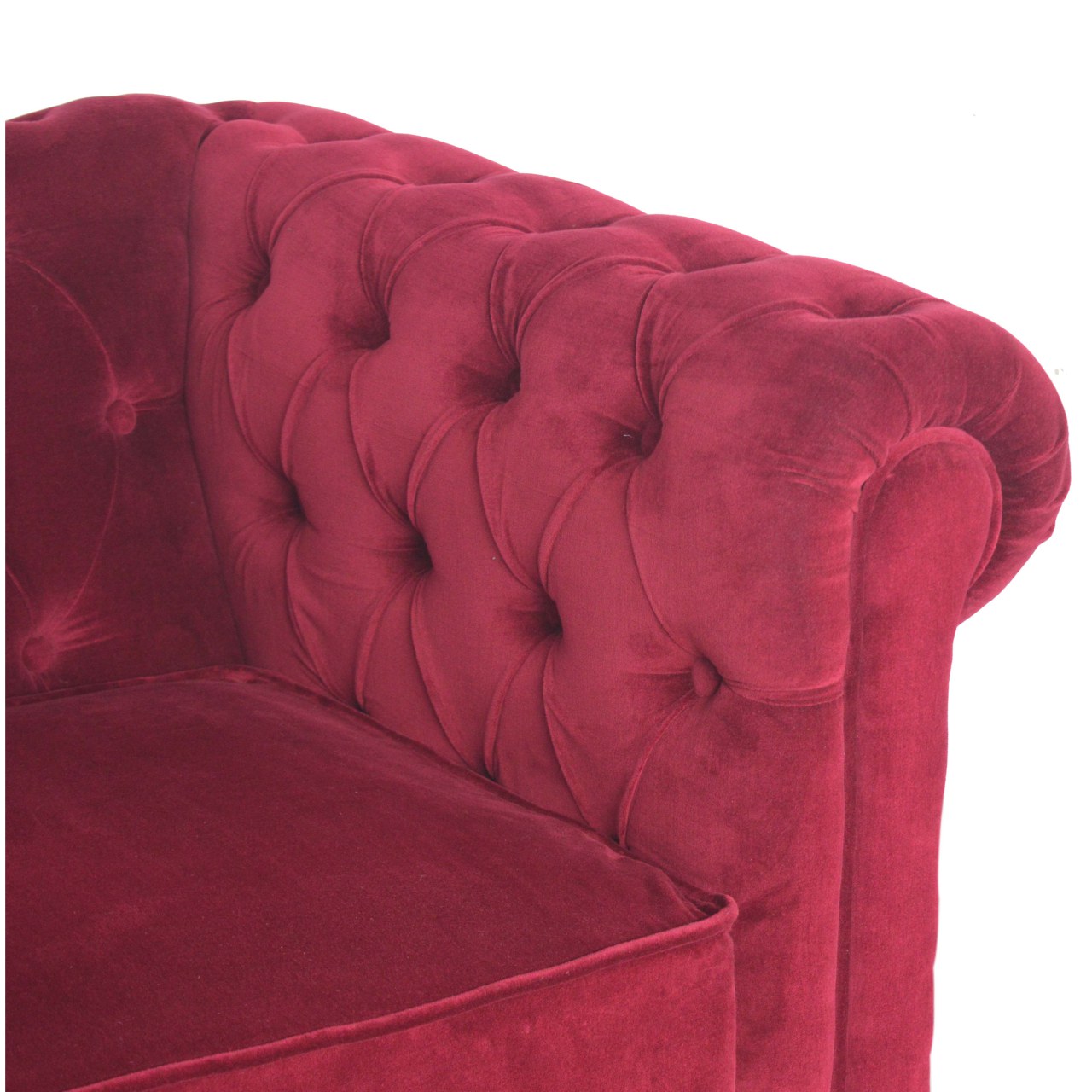 Wine Red Chesterfield Armchair - Image 5
