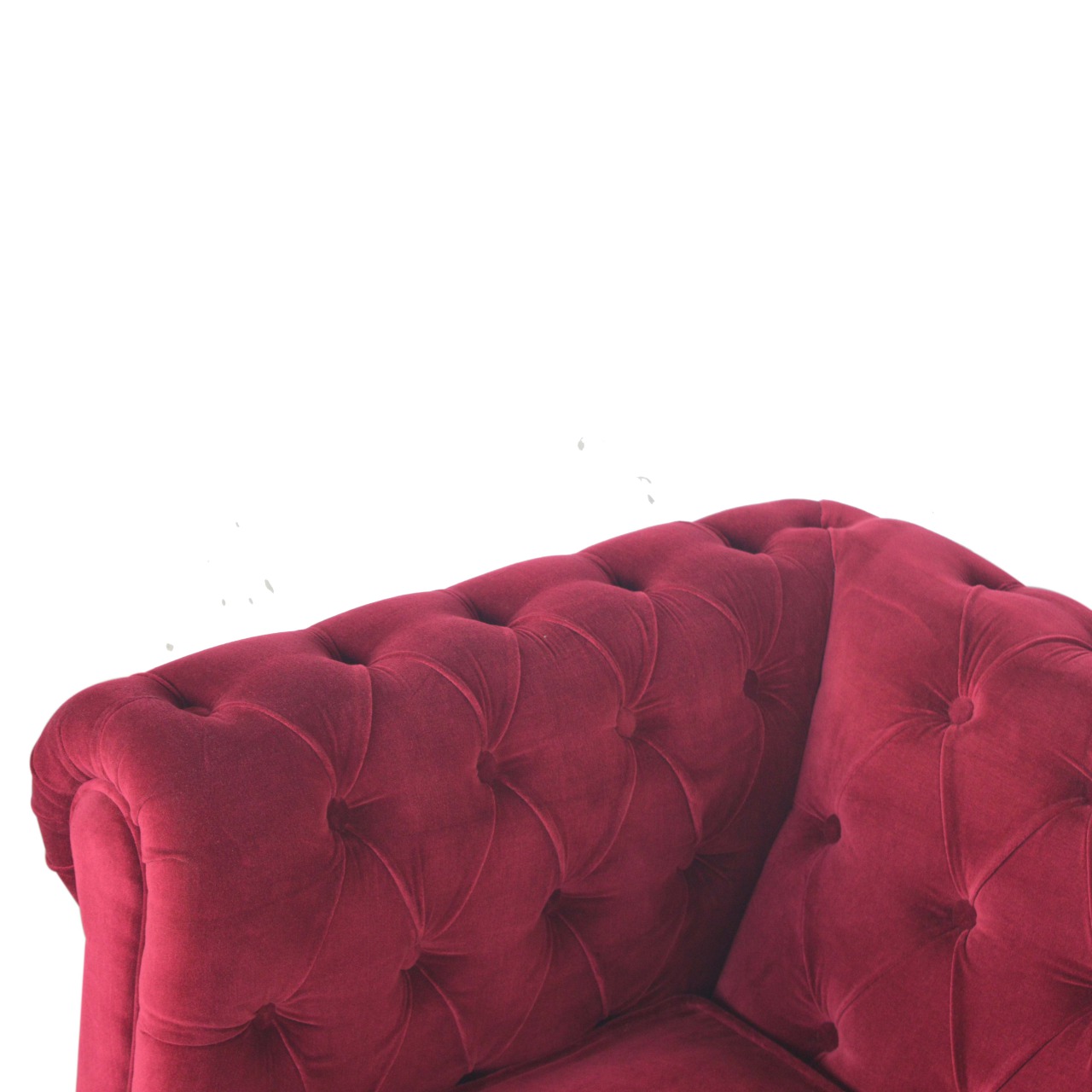 Wine Red Chesterfield Armchair - Image 6