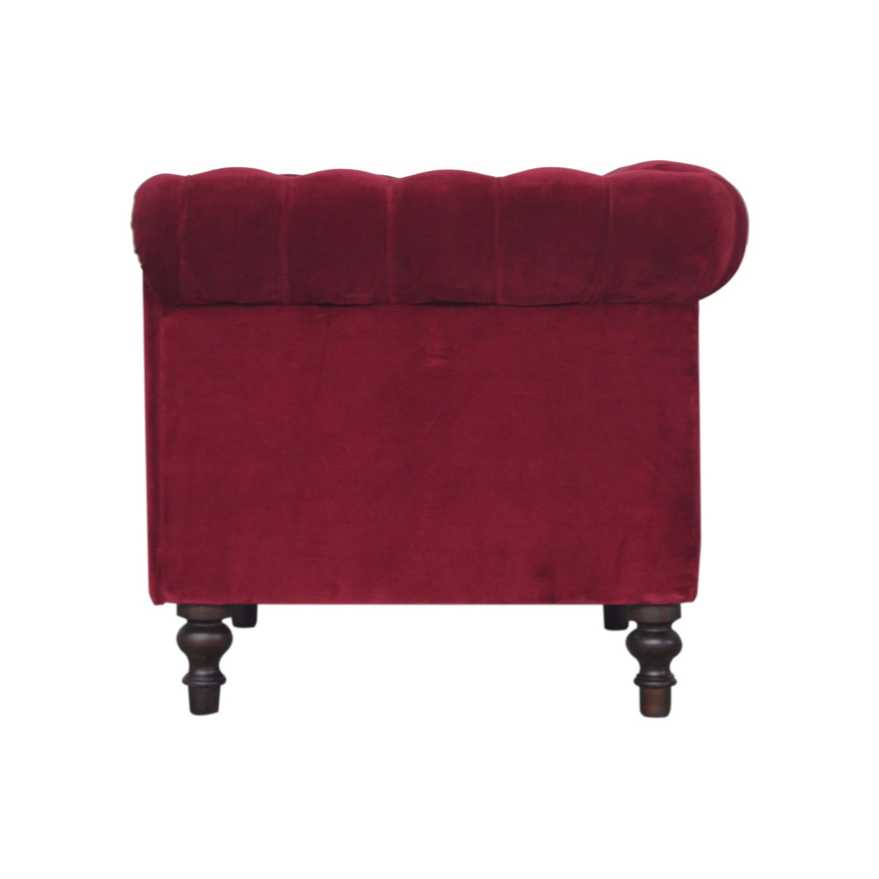 Wine Red Chesterfield Armchair - Image 8