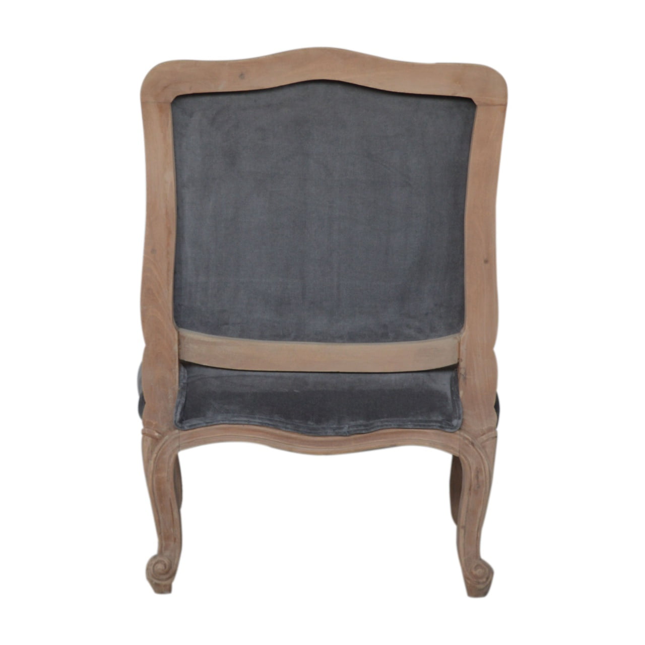 Grey Velvet French Style Chair - Image 9