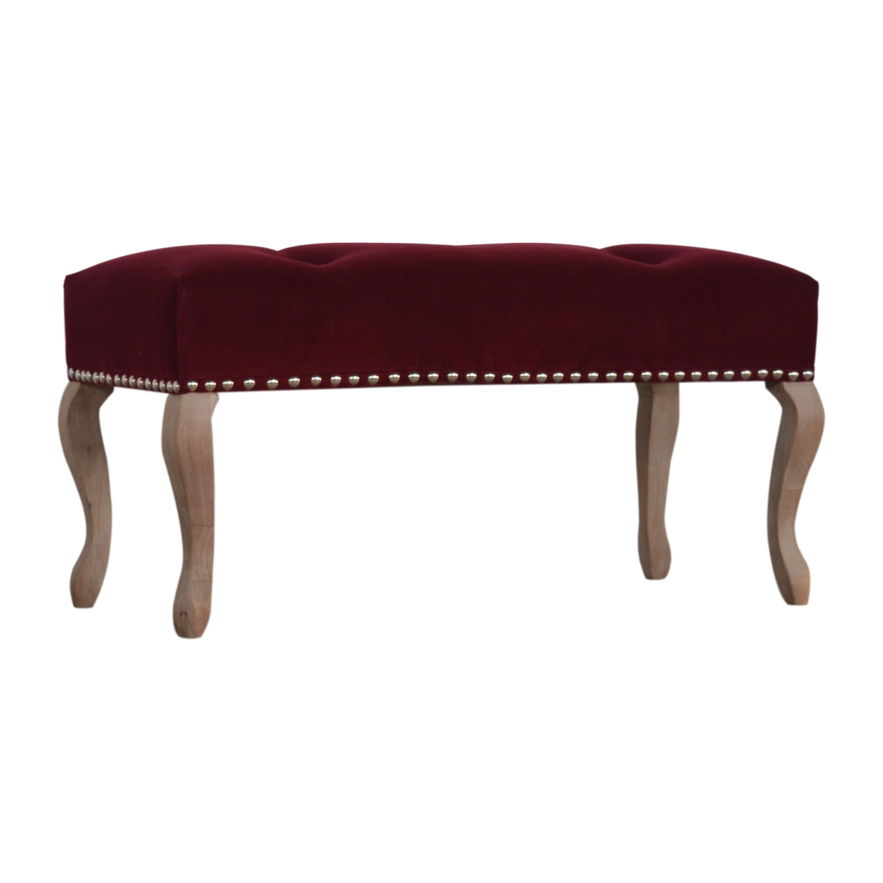 French Style Wine Red Bench - Image 3