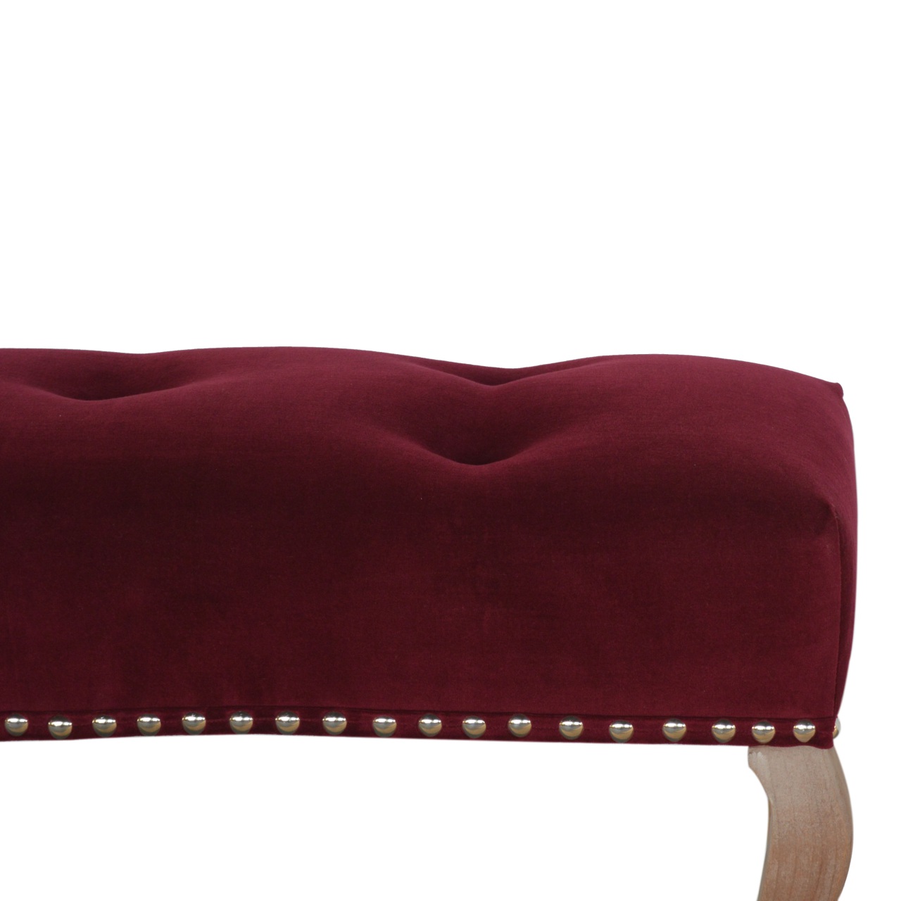 French Style Wine Red Bench - Image 4