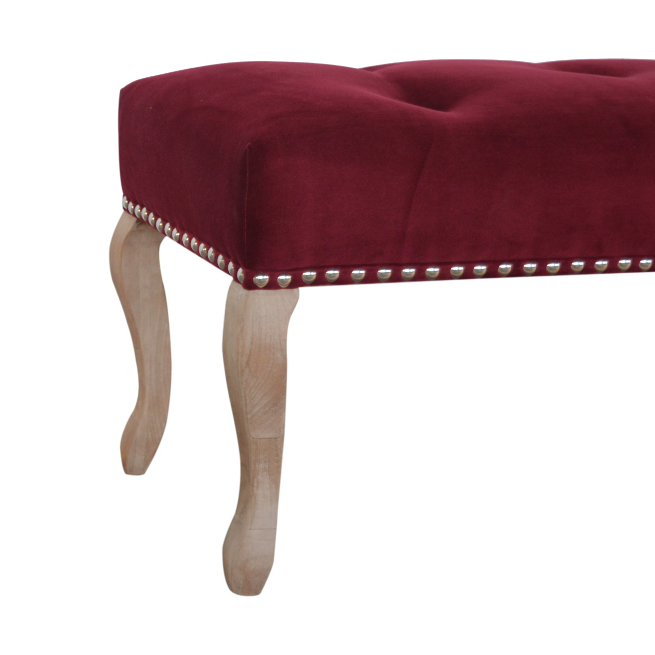 French Style Wine Red Bench - Image 6