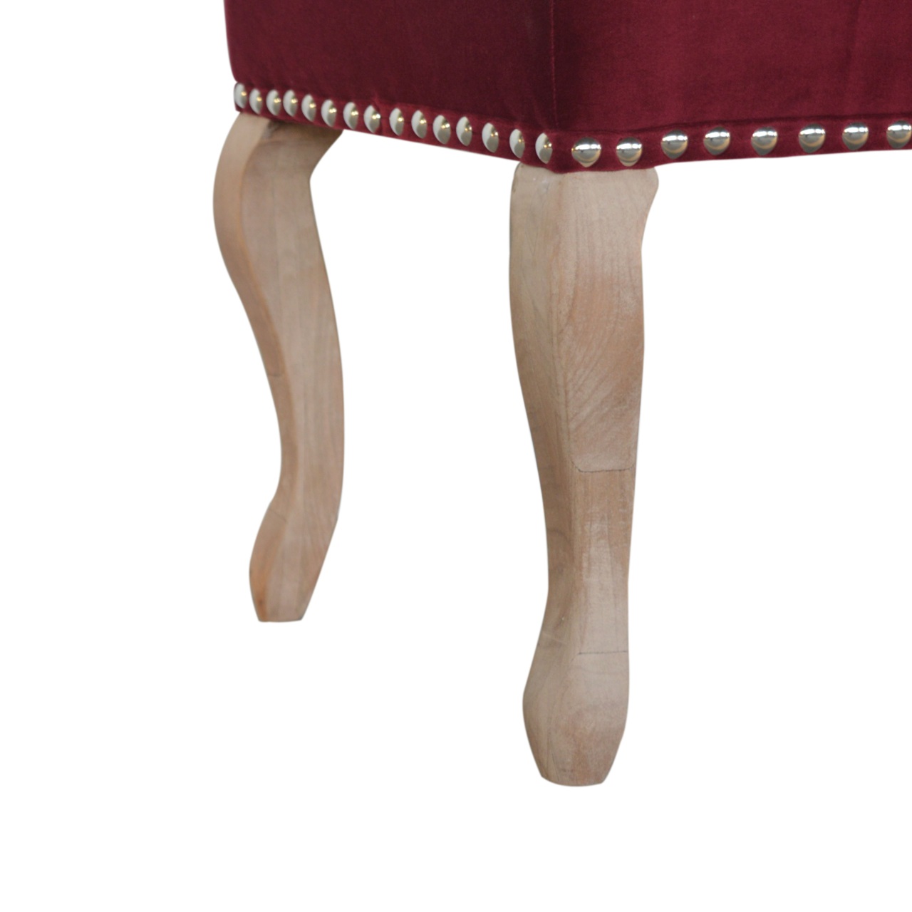 French Style Wine Red Bench - Image 7