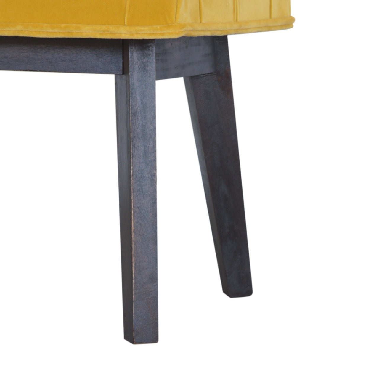 Mustard Velvet Hallway Bench - Image 7