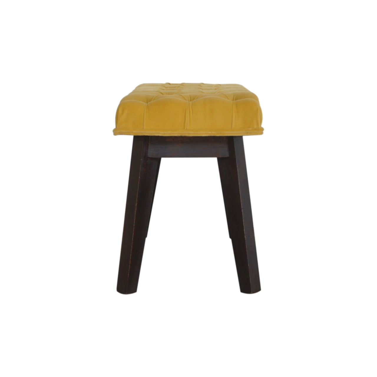 Mustard Velvet Hallway Bench - Image 8