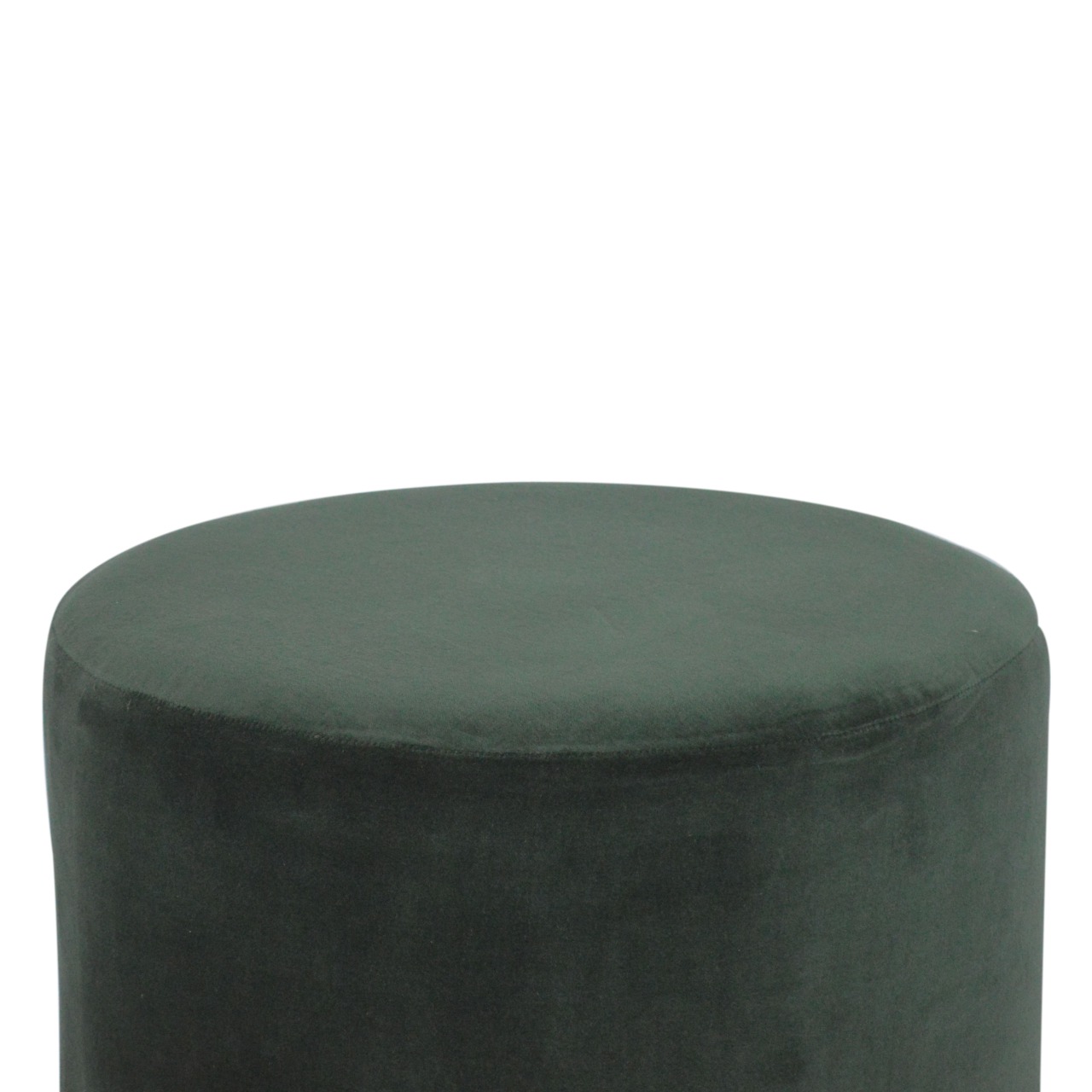 Emerald Velvet Gold Footstool - Image 3