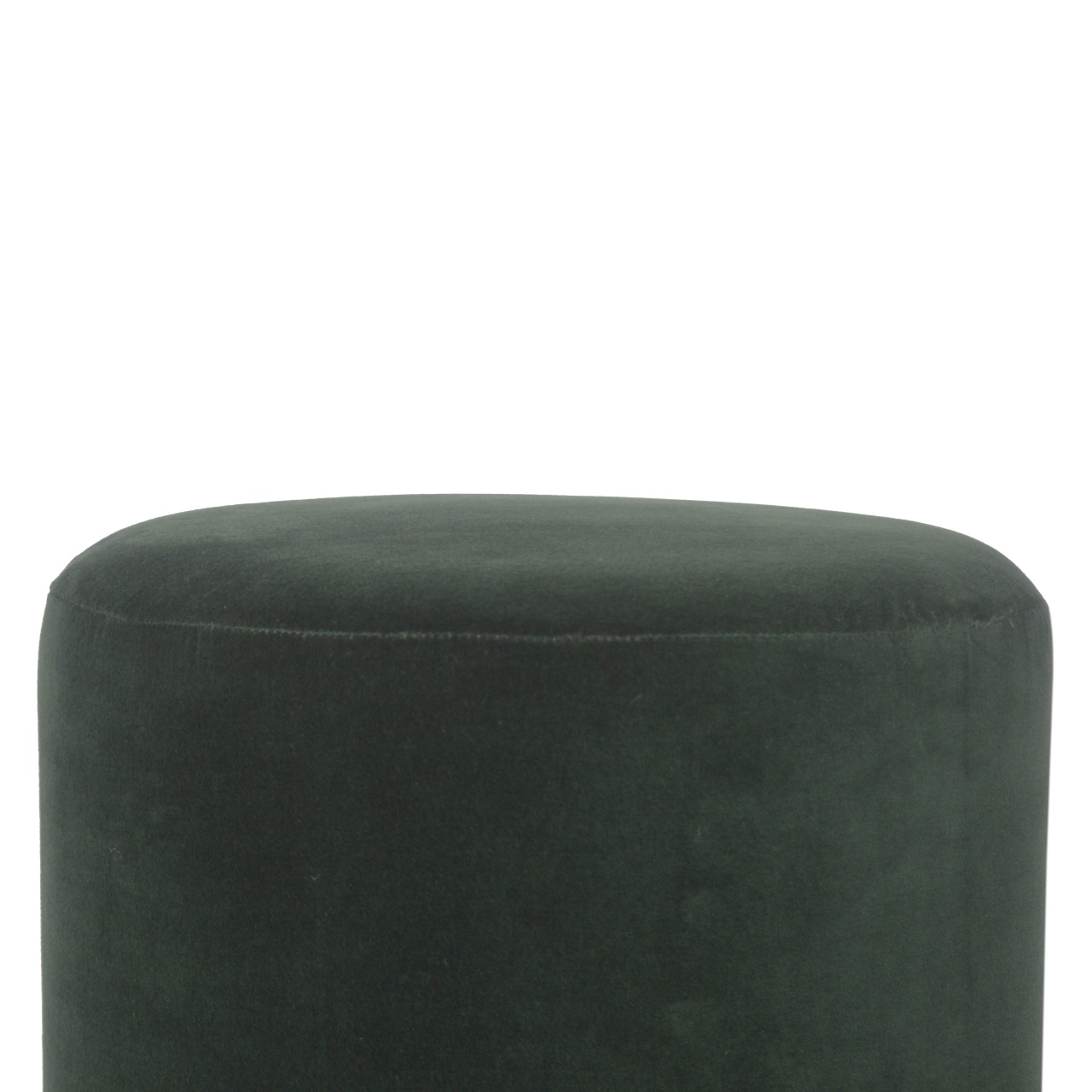 Emerald Footstool with Wood Base - Image 5