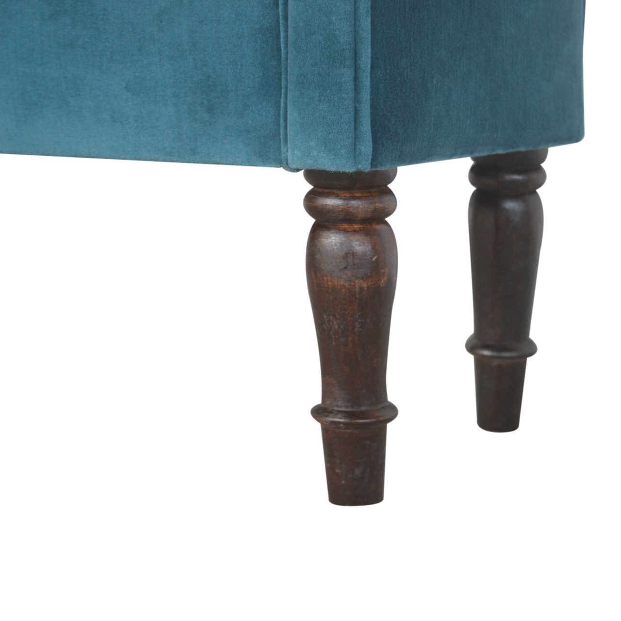Teal Velvet Bench - Image 7