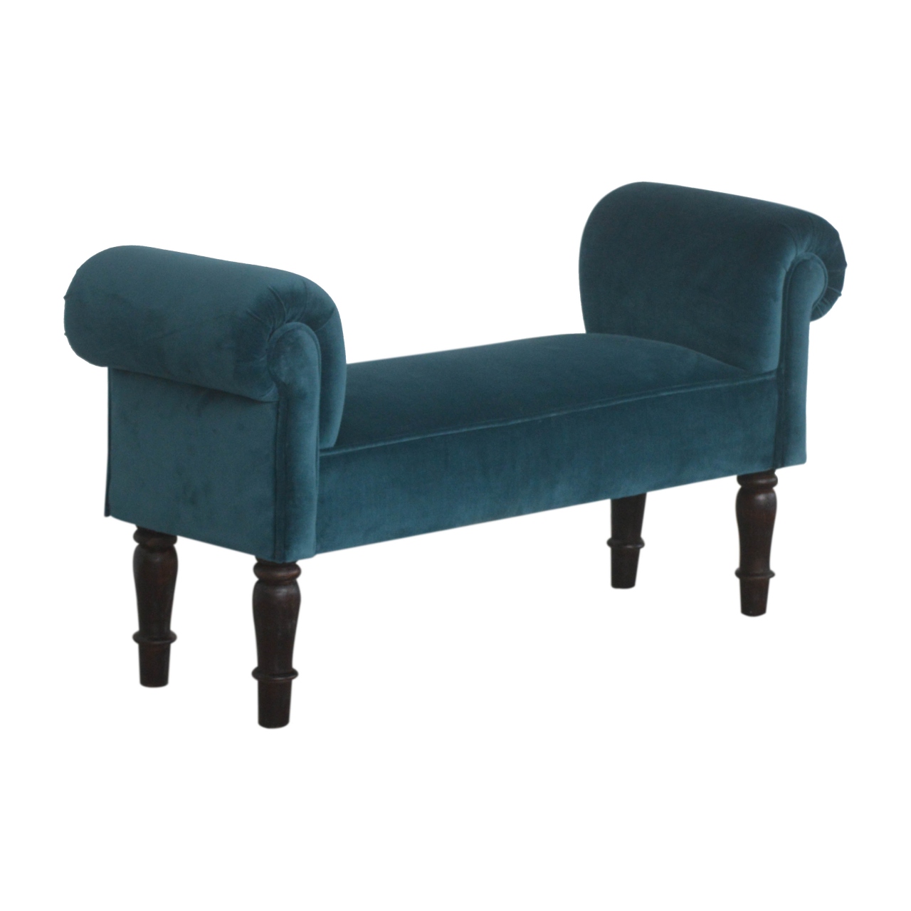 Teal Velvet Bench - Image 8