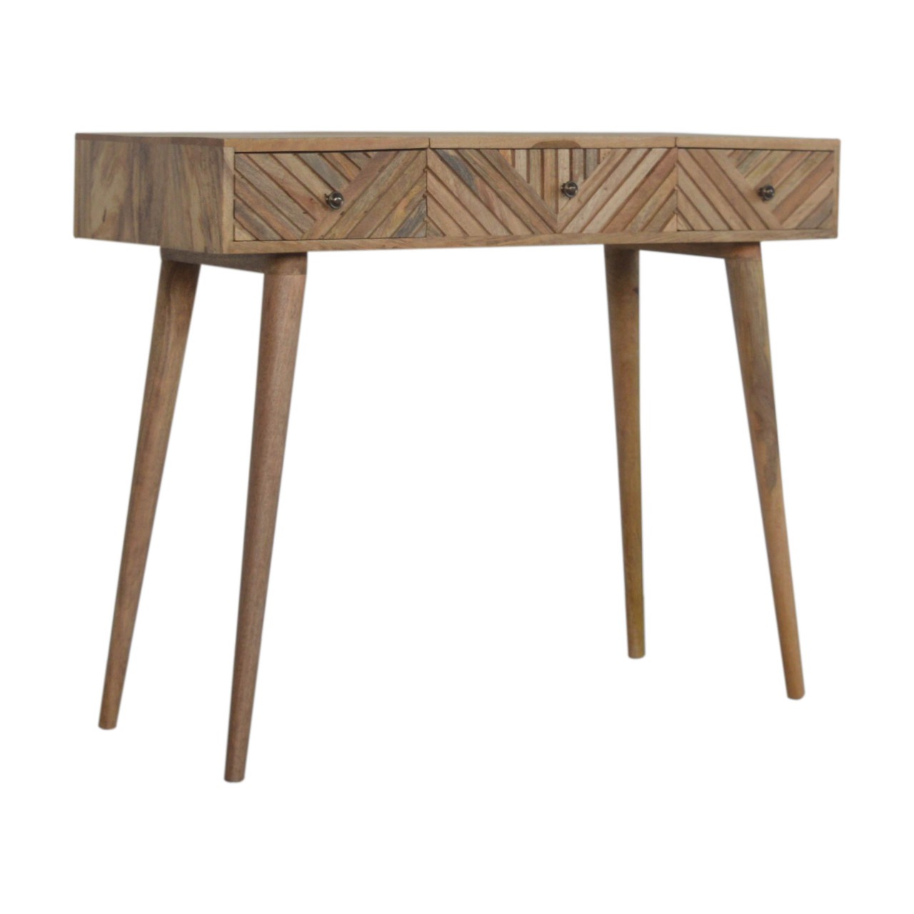 Line Carved Foldable Dressing Table - Image 2