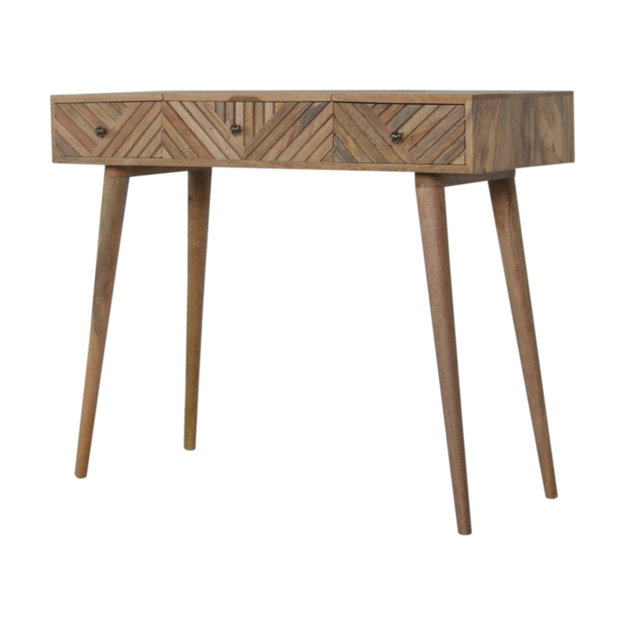Line Carved Foldable Dressing Table - Image 3