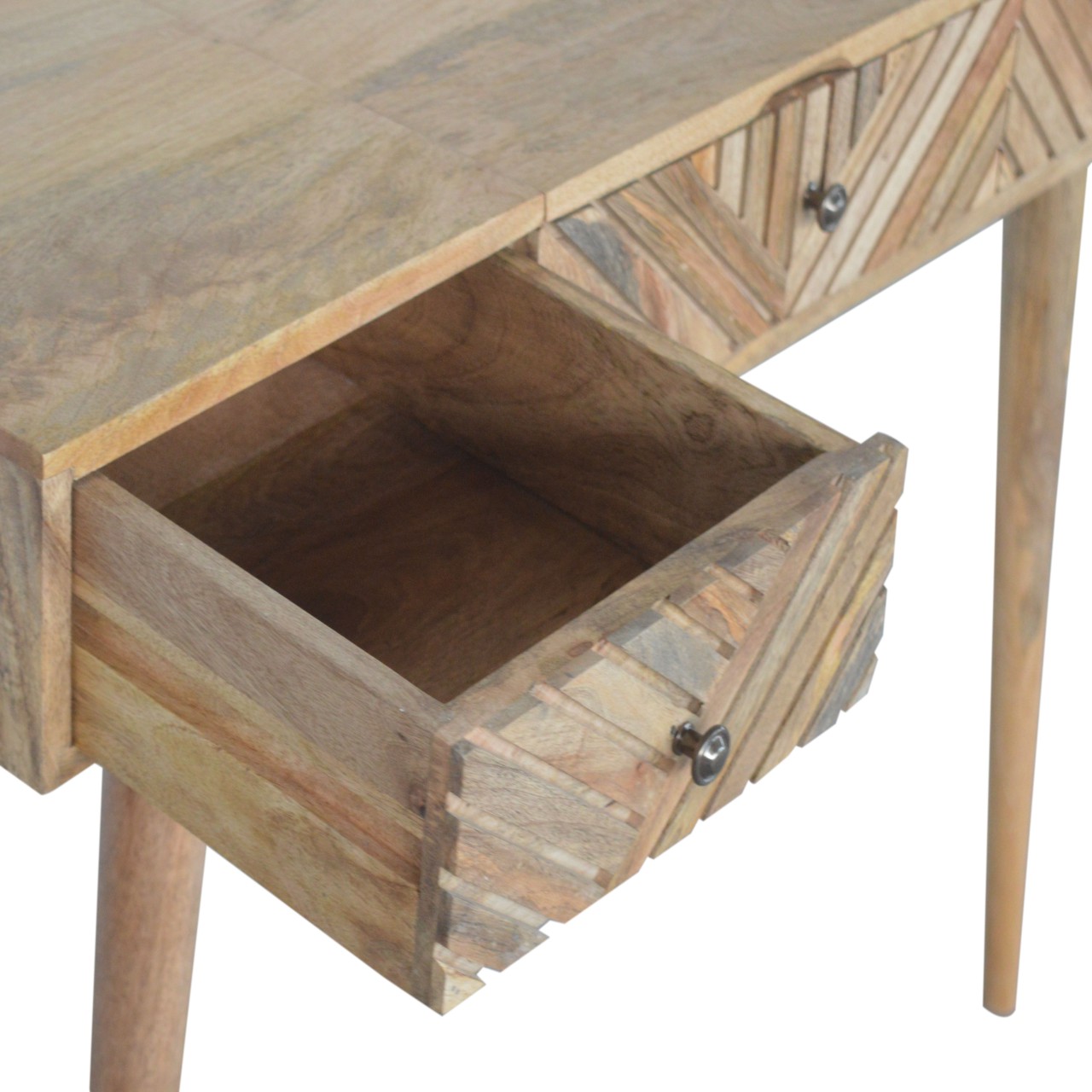 Line Carved Foldable Dressing Table - Image 7