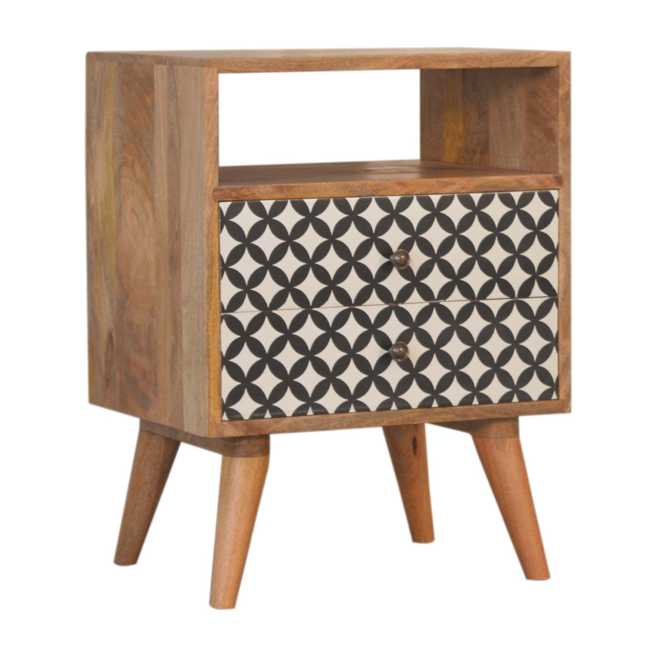 Diamond Print Open Slot Bedside - Image 2