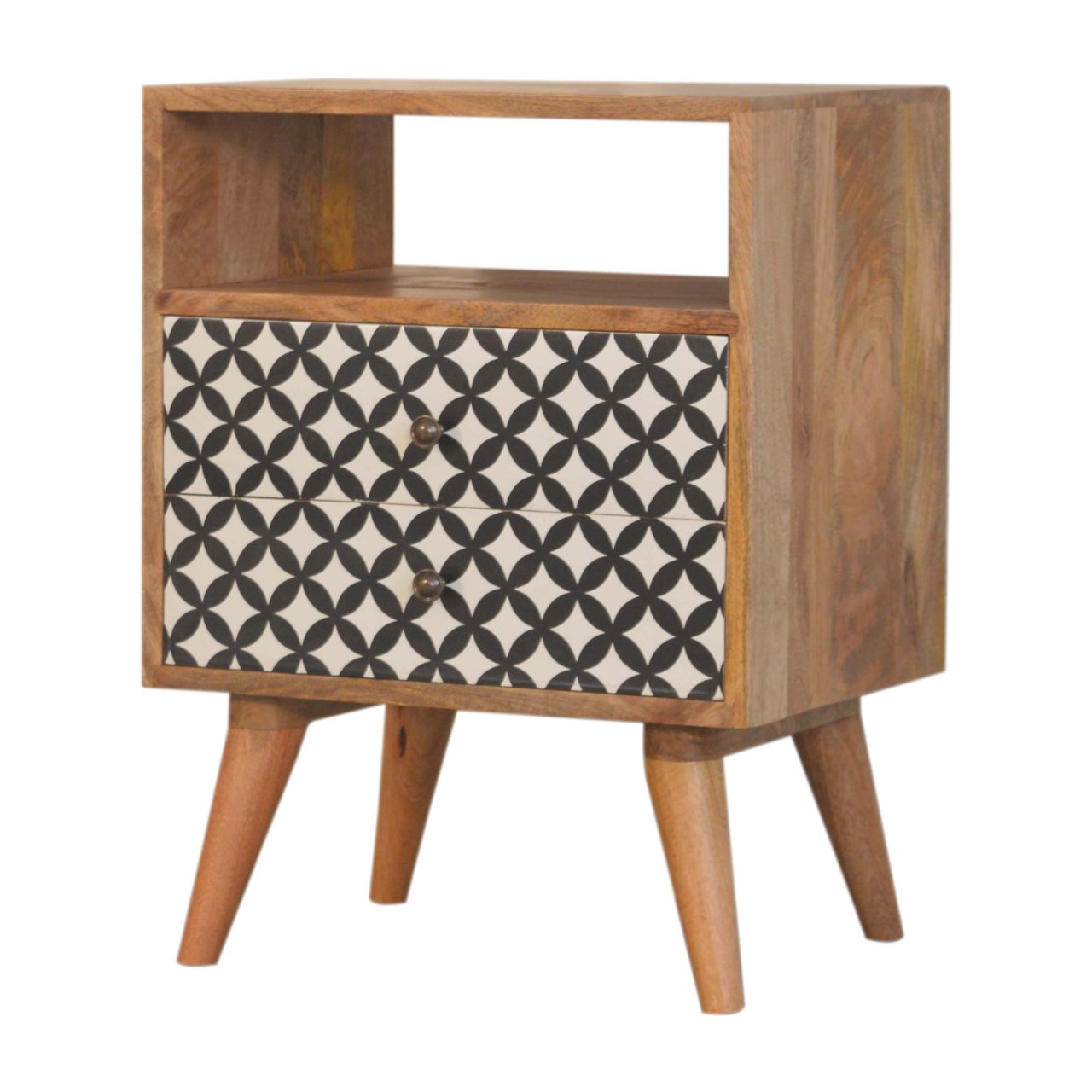 Diamond Print Open Slot Bedside - Image 3