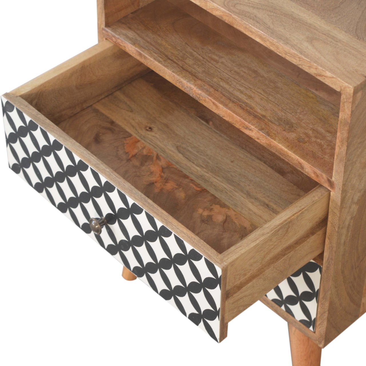 Diamond Print Open Slot Bedside - Image 6