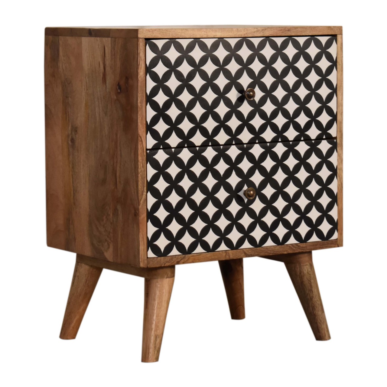 Diamond Screen Printed Bedside - Image 2