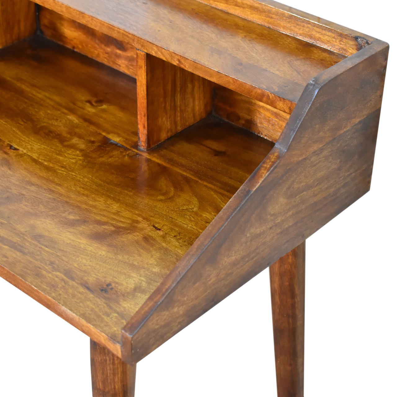Chestnut Multi Drawer Writing Desk - Image 5