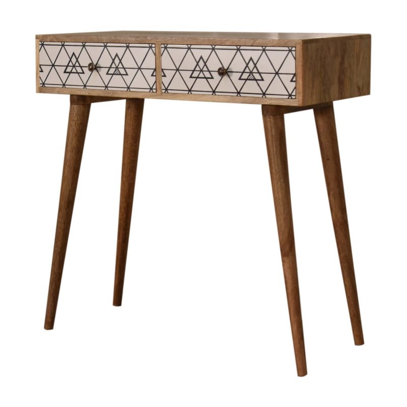 Triangular Console Table | The Woodman Furniture | Handcrafted Furniture
