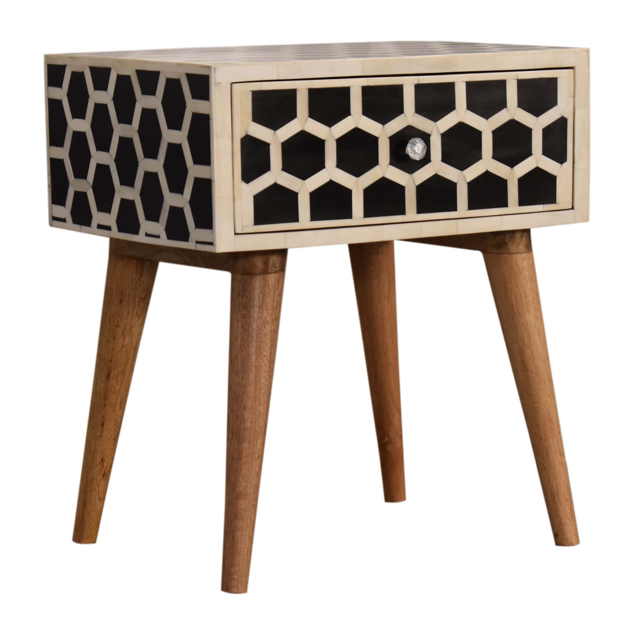 Honeycomb Bone Inlay Bedside - Image 2