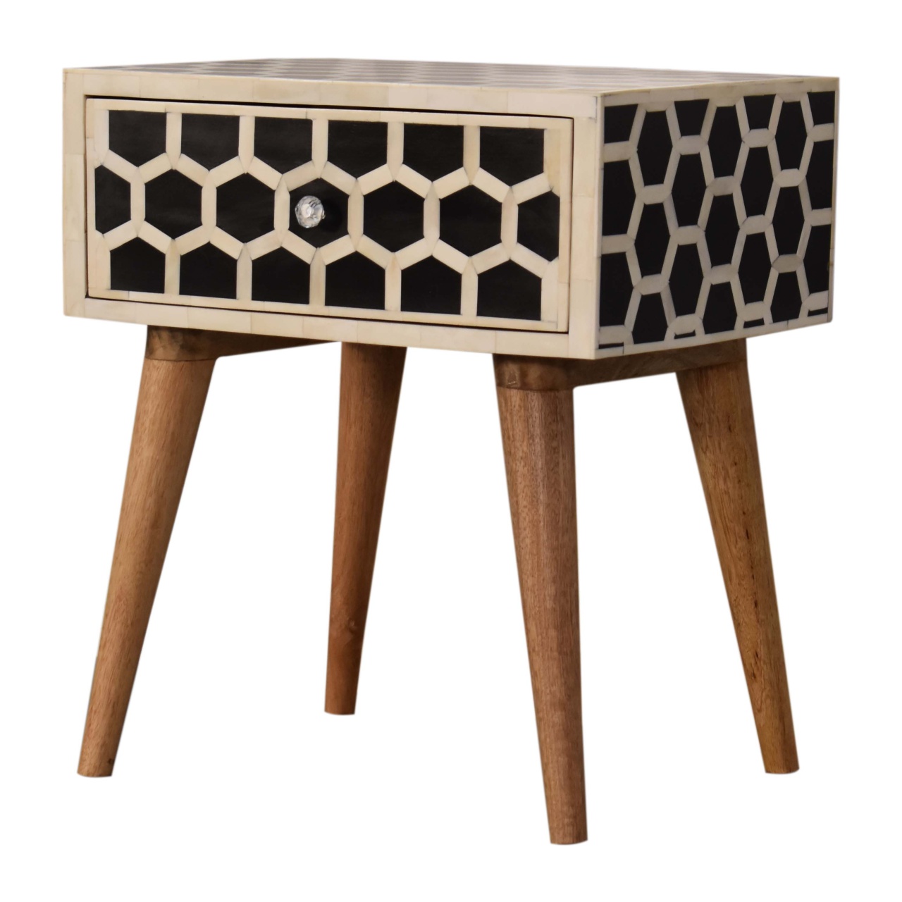 Honeycomb Bone Inlay Bedside - Image 3