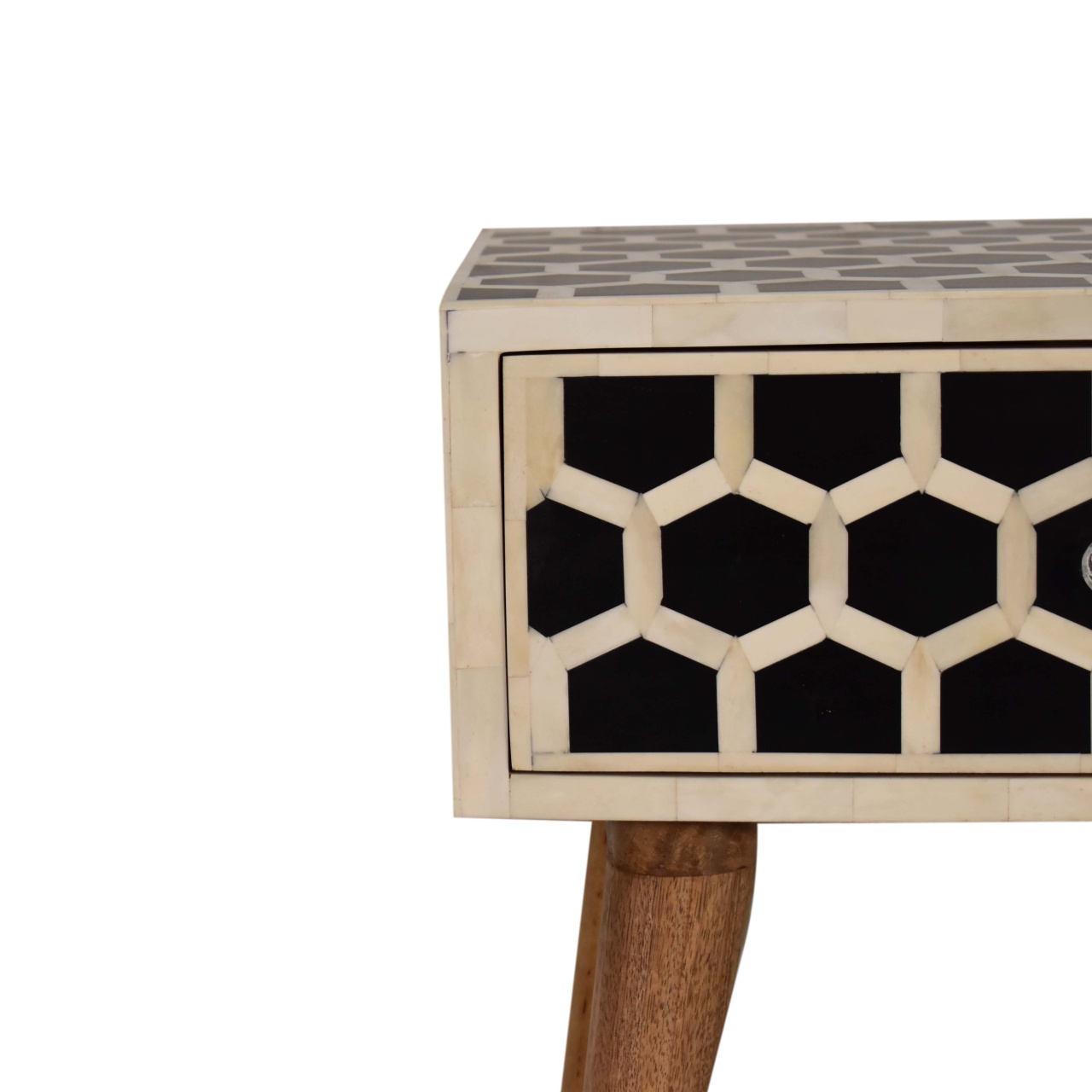 Honeycomb Bone Inlay Bedside - Image 5