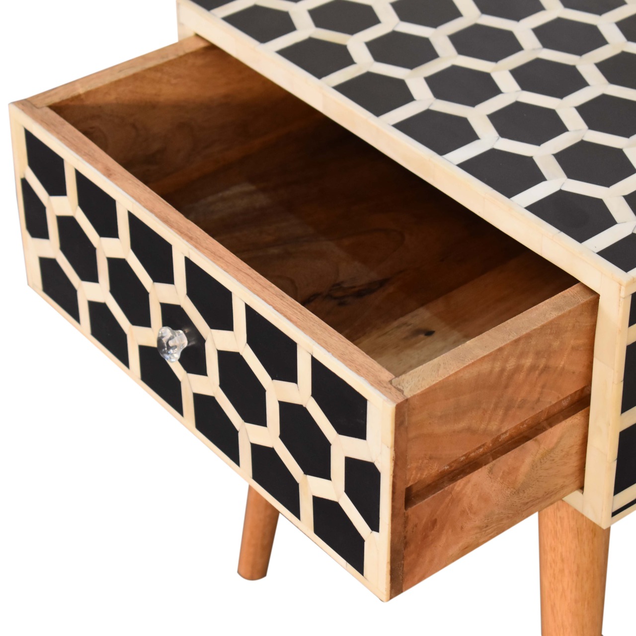 Honeycomb Bone Inlay Bedside - Image 6