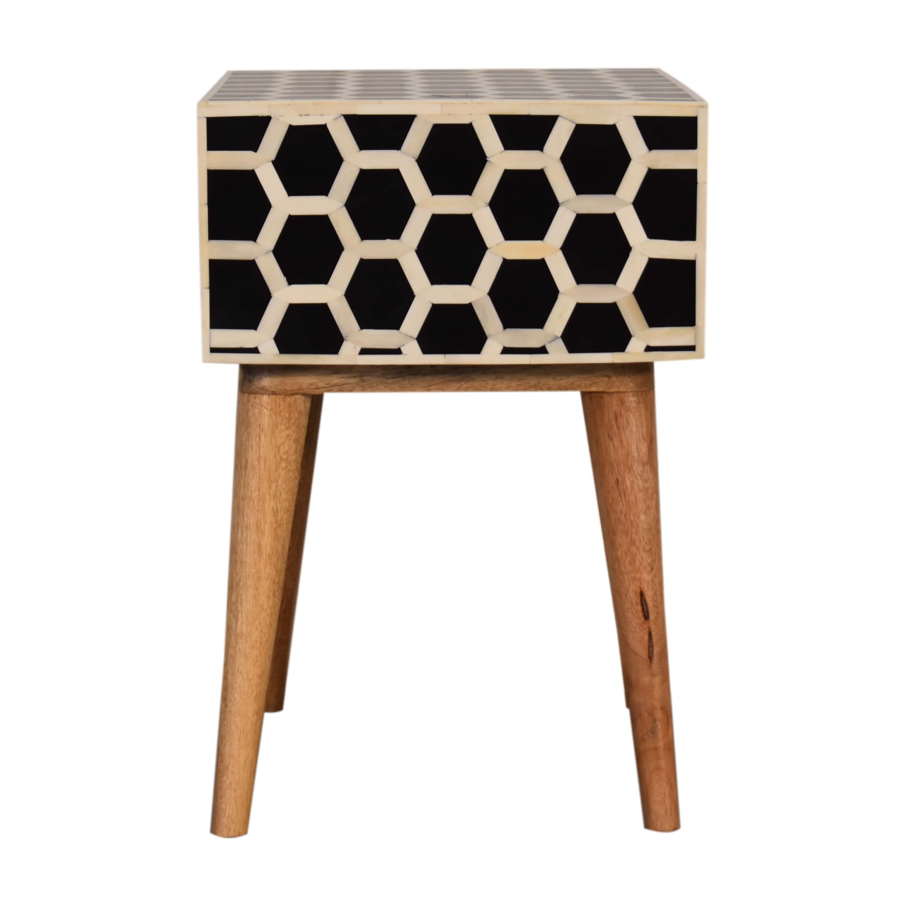 Honeycomb Bone Inlay Bedside - Image 8