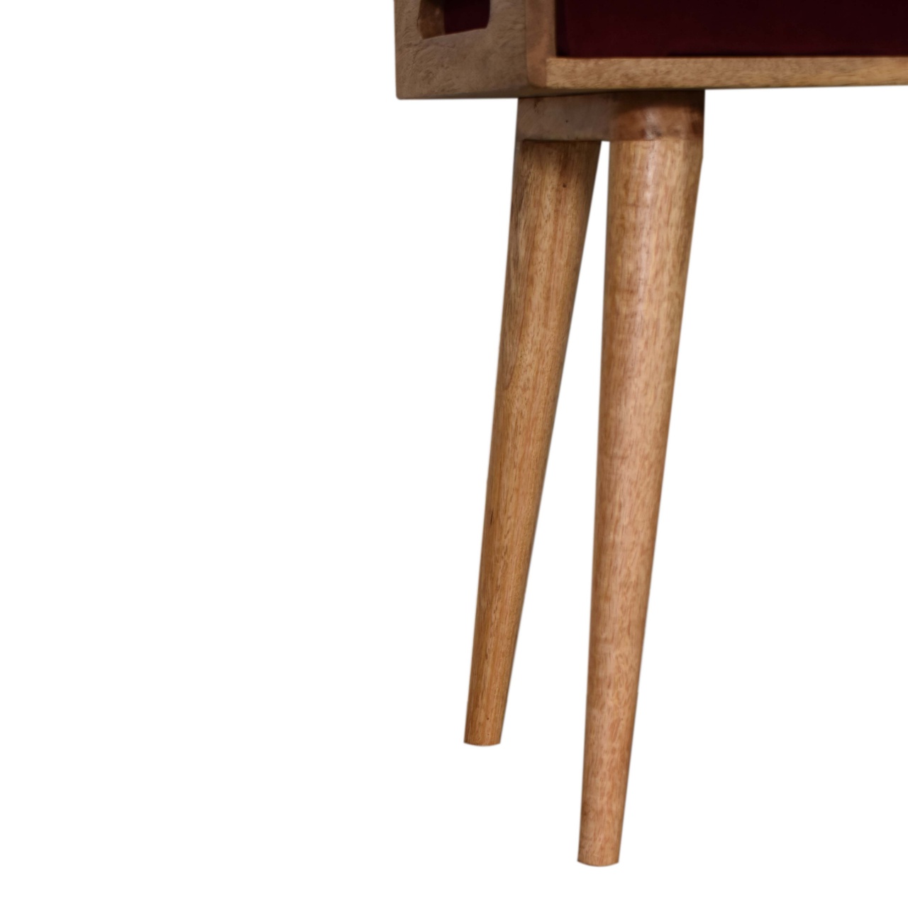 Wine Red Tray Style Footstool - Image 5