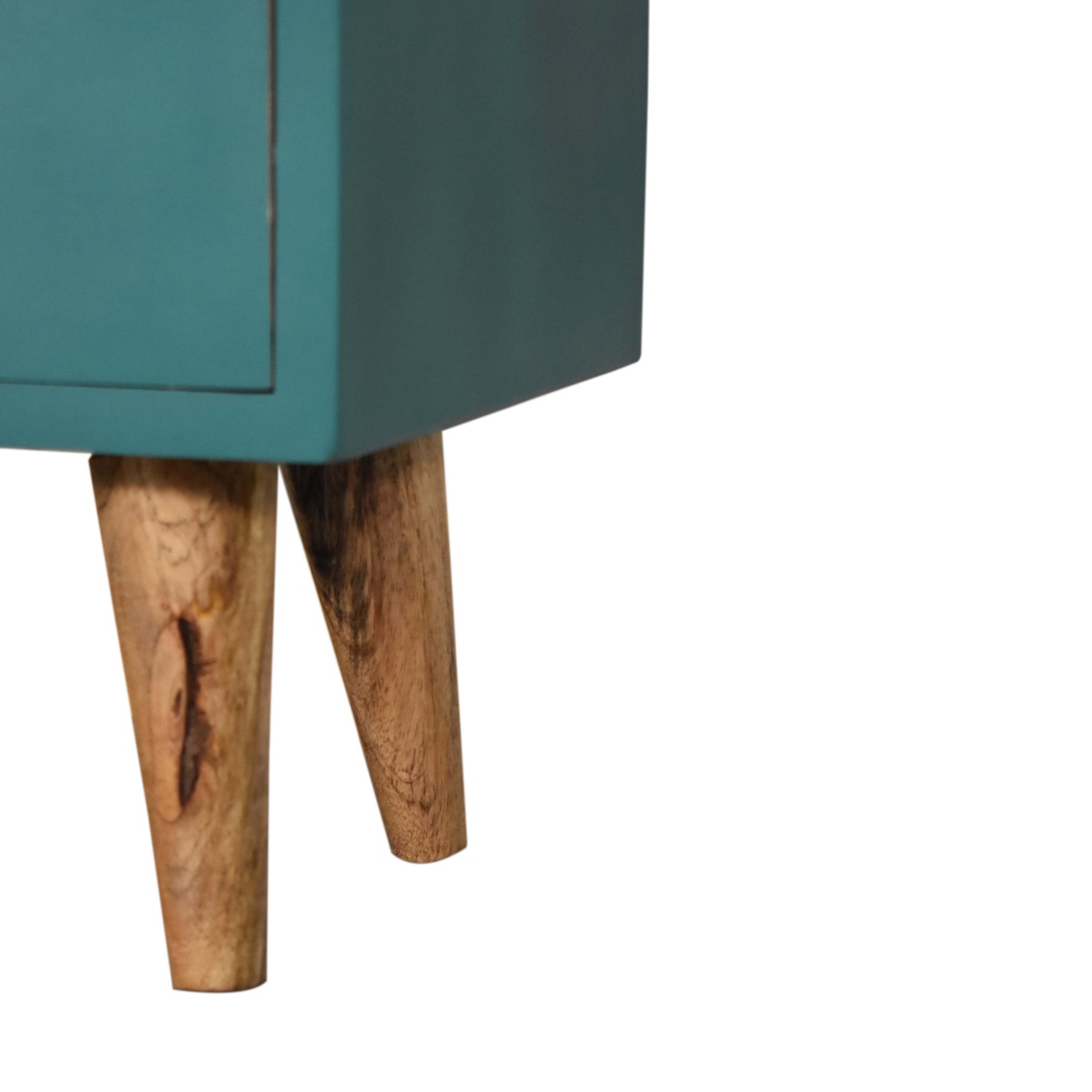 Teal Hand Painted Bedside - Image 7