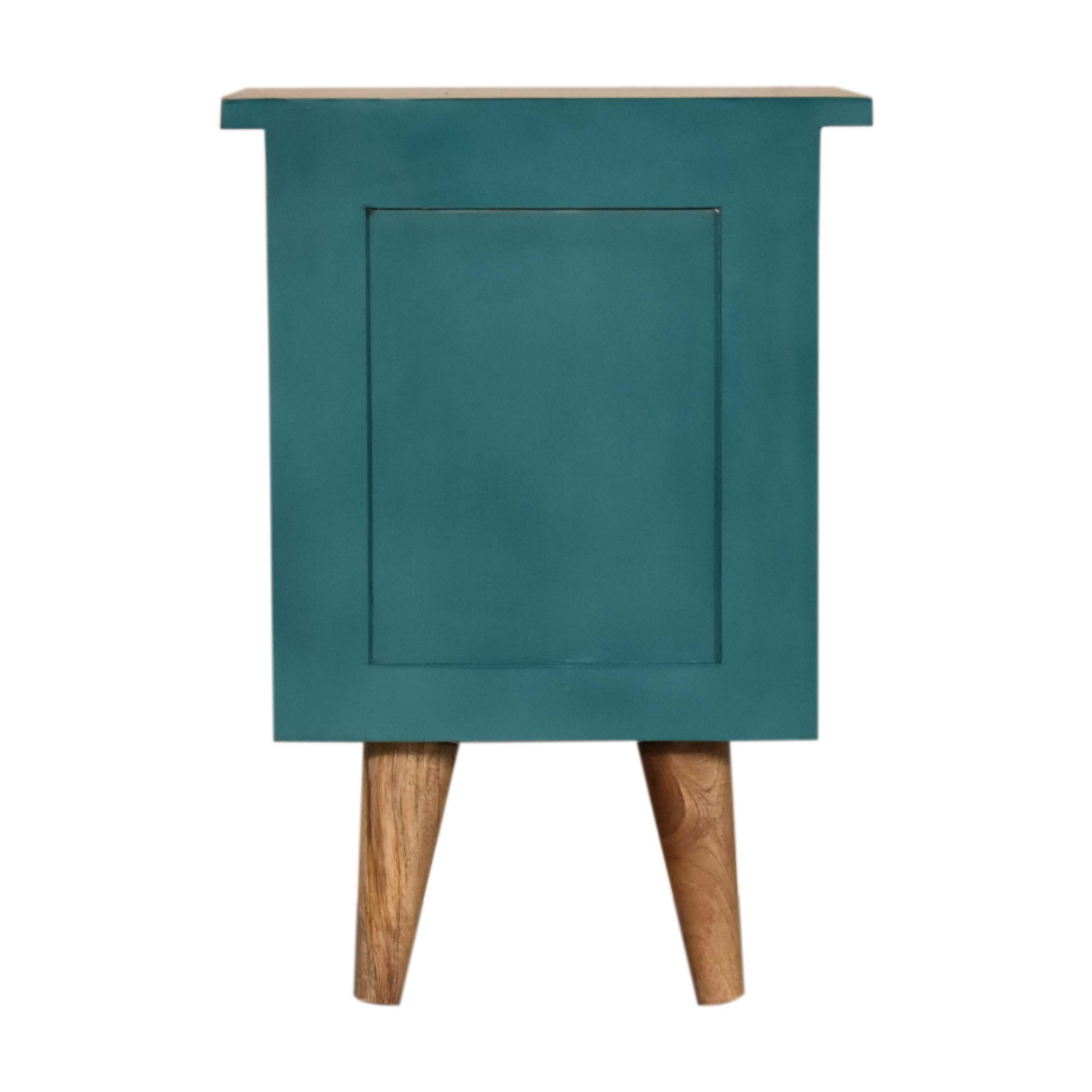 Teal Hand Painted Bedside - Image 9