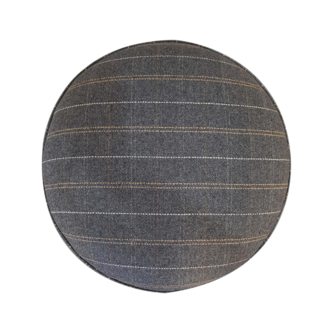 Pewter Tweed Nordic Style Footstool - Image 5