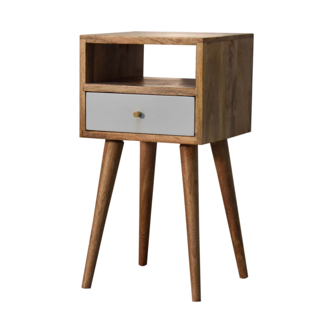 Mini Sky Blue Hand Painted Bedside - Image 2