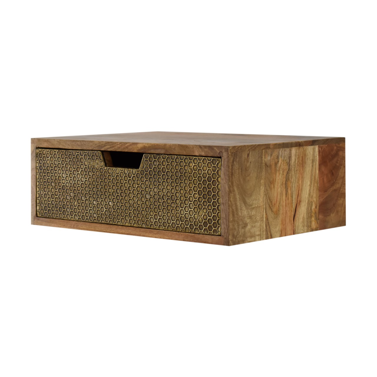 Floating Honeycomb Brass Bedside - Image 2