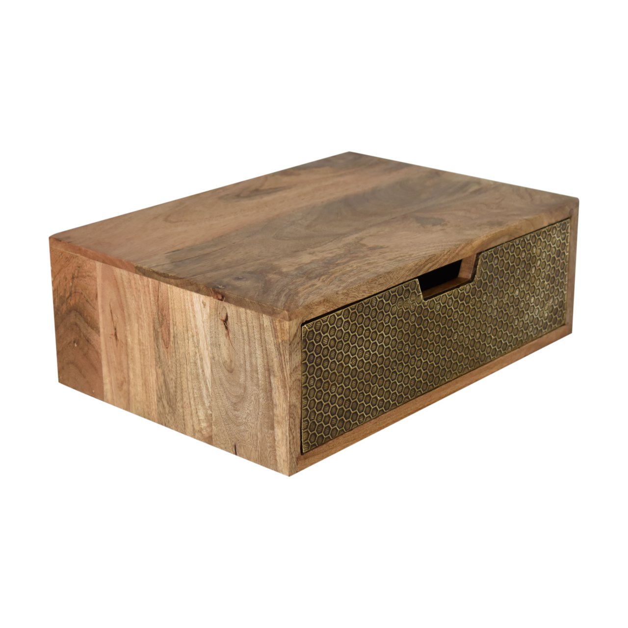 Floating Honeycomb Brass Bedside - Image 6