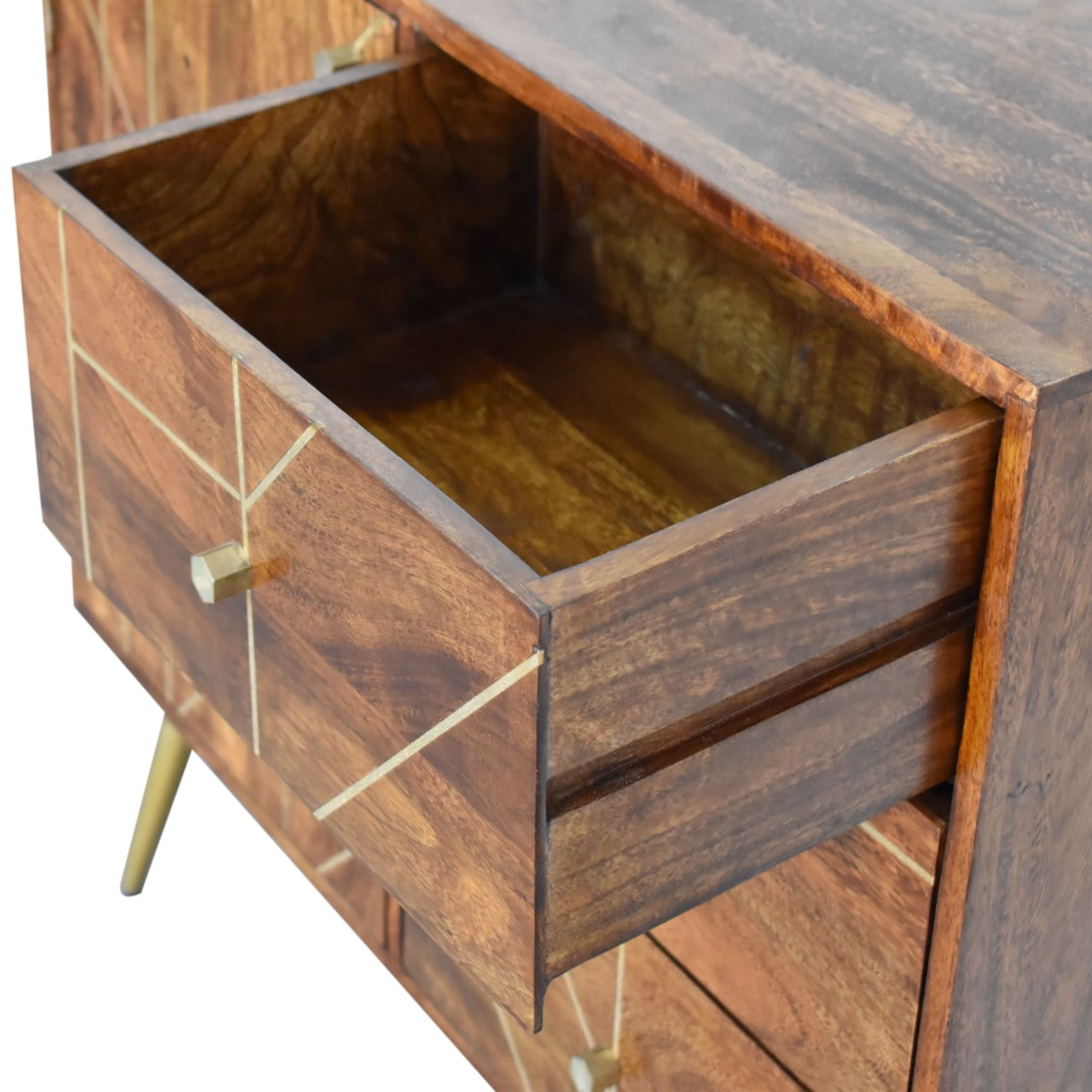 Chestnut Inlay Abstract Sideboard - Image 5