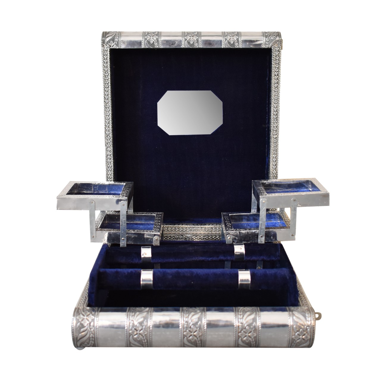 Navy Double Jewellery Box - Image 2