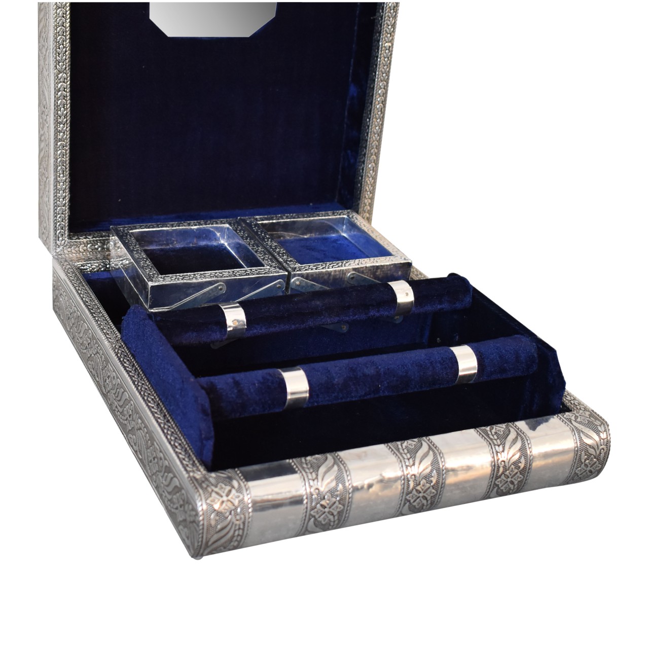 Navy Double Jewellery Box - Image 4