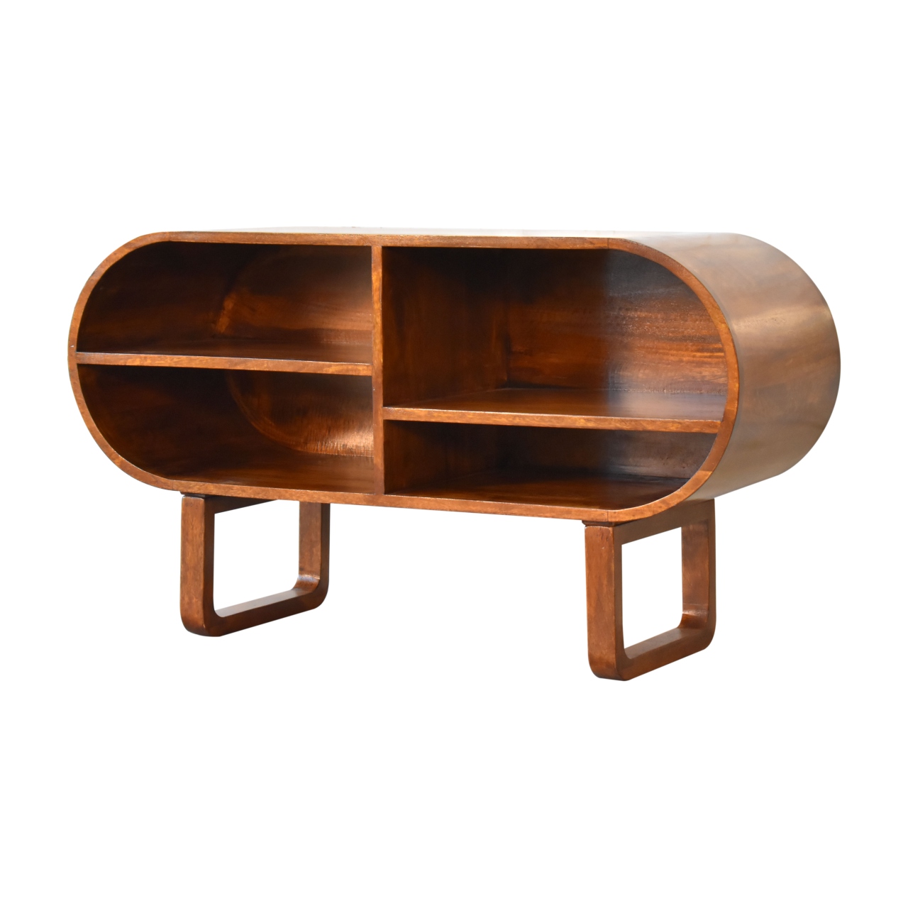 Chestnut Open Circular Media Unit - Image 2